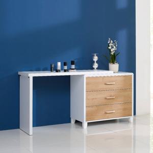 우아미가구 이오민 확장형 3단 800 화장대 세트