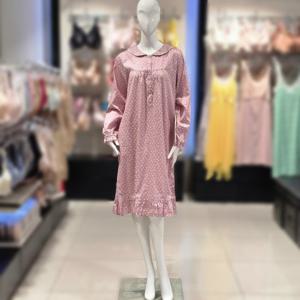 [비너스] 면80수 주자 클로버 나염 원피스잠옷(vgn4553)