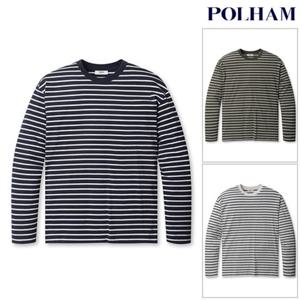 [폴햄] PHF4TS1220 남성 스트라이프 20수 코튼 긴팔 티셔츠