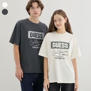 [게스(진)]남여공용 다잉 반팔 티셔츠 NP3K5495