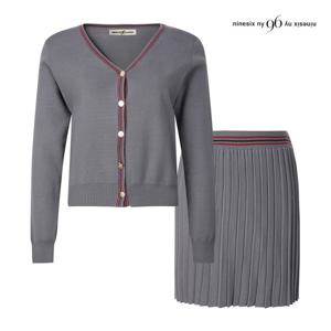 나인식스뉴욕  컬러 라인 가디건 세트 투피스 (NP8ST002M0)