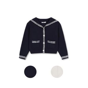 탑텐키즈 MKF1EC2201 여아 세일러 스웨터 가디건