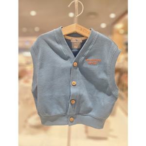 블루독베이비[hu] 25.FW가을겨울 BL)블루독와플베스트A 45A70-030-05 유아조끼 실내조끼 면조끼 와플조끼