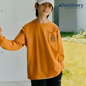 디스커버리키즈 DKRL12054 키즈 포켓 그래픽 긴팔 티셔츠