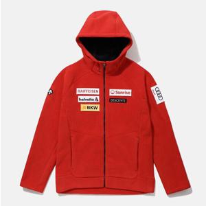 [데상트]데상트 스위스 스키 후드형 기모 본딩 SP323SKT98RED0