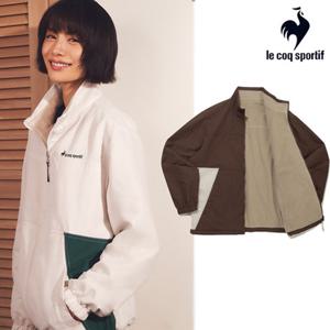 [르꼬끄] 남녀공용 유니 듀스 리버시블 루즈핏 자켓 QQ323LJK99_BRW