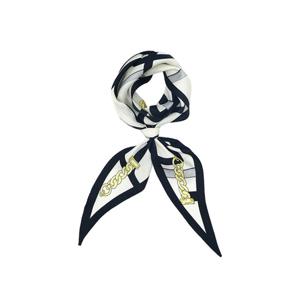 루이까또즈 아트모리스 웨이브 실크 스카프 블랙 2ESD965BL