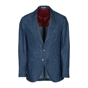 브루넬로쿠치넬리 노치 라펠 투 버튼 슬림 수트 재킷 ME6457BUD