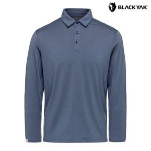 블랙야크 남성 간절기 등산티셔츠 남성 메리노 울 카라 긴팔티1BYKTFU008