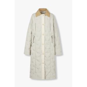 톰보이  코듀로이카라 경량 롱 퀼팅 다운점퍼 (9104414926)