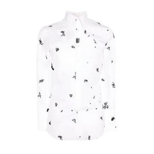 알렉산더 맥퀸 크로스해치 프린트 긴팔 셔츠 416887QGN34 9080 TP948308525