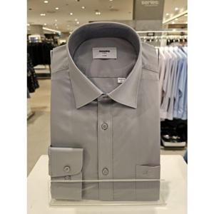 (RPFSG000224GY) (레노마 일반핏)배색  TR트윌스판 솔리드  긴팔셔츠