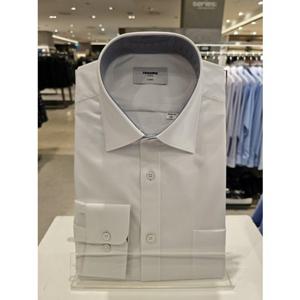 (RPFSG000224WH) (레노마 일반핏)배색  TR트윌스판 솔리드 긴팔셔츠