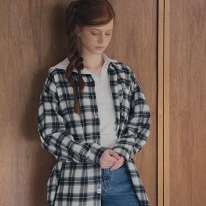 [트위]랑드 체크 오버핏 긴팔 셔츠 TNIBFNB015