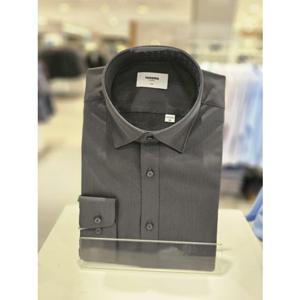 (RPFSL010224DG) (레노마 슬림핏) 스냅 뱀브폴리트윌스판 솔리드 긴팔셔츠