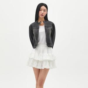 [랩](SET-아우터)빈티지 워싱 바이커 크롭 자켓 AR1DZ260