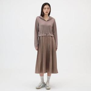 [랩]세일러 카라 배색 주름 니트원피스 AR1WO220