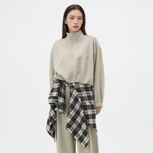 [랩](SET-상의)반넥 코튼 크롭 버튼집업 AR1CT224