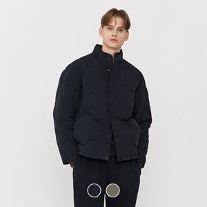[지오다노]남성 레귤러핏 목넥 나일론 퀼팅 경량 패딩 자켓 075917