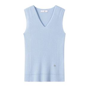 듀엘 슬리브리스 홀가먼트 니트 탑_D252KSK231