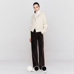 [지오다노]여성 스트레이트핏 풀밴딩 벨벳 코듀로이 팬츠 415924/05415924