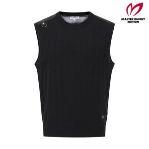 마스터바니  (411E3SV202) 남성 카모 텍스처 블록 니트 베스트