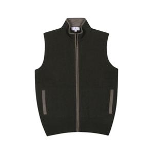 [카운테스마라] 캐시미어혼방 집업 니트 베스트  CSTX3C2308E0