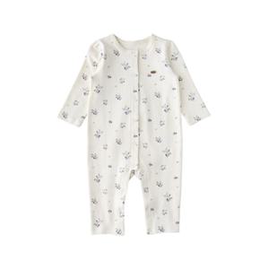 [밍크뮤]SC선물포장(크림)베리플라워아일렛우주복 (35C7004108)신생아 백일돌선물 실내우주복 A