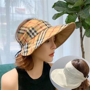 여자선캡 벙거지모자 양면모자 나들이 버킷햇 썬캡
