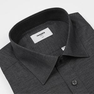 [레노마 슬림핏] RPFSL0-103DGNY 다림질이 필요없는 면혼방 카치온 솔리드셔츠