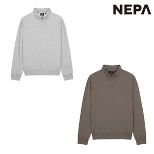 네파 7L55461 남성 가을 캠핑 긴팔 티셔츠 멜로우 하프 집업 맨투맨