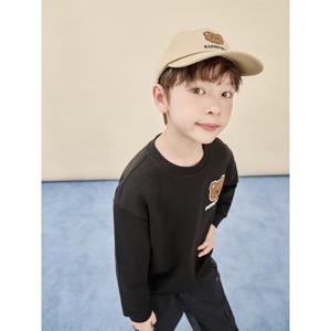 [시즌30%OFF][빈폴키즈] 부클자수 곰돌이 폴키 스웨트 셔츠  블랙 (BI5X41U035)