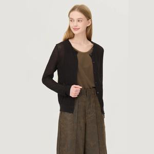 [베네통] 솔리드 시스루 가디건 BAKCE4541