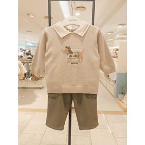 [압소바] (연베이지) 25FW 앙토니 니트풀오버 상하복 (A2721214)