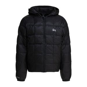 스투시 후드 퀼티드 지퍼 재킷 115856 0001 BLACK