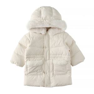 (밍크뮤10) 25FW 신상 (CR) FUR배색롱다운점퍼 HK (35C1411406)