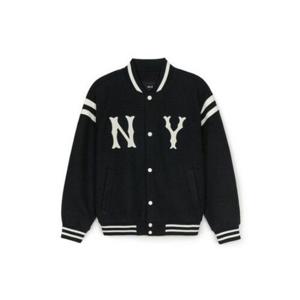 M MLB자켓 GQC 3AJPV1546-50BKS 울 어깨배색 쿠퍼스 바시티자켓