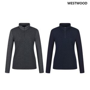 [웨스트우드] 여성 눈꽃 다이아 누비 집업 티셔츠 (2컬러) WP4WTTS332