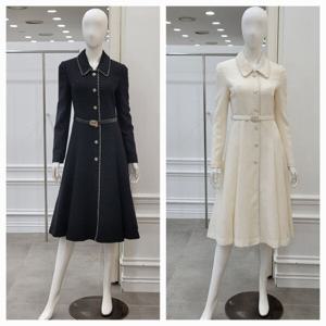 [미니멈]트위드 A라인 원피스 (MXDAWO1030 BK)_IC