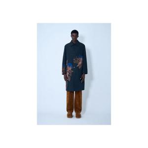 25 FW 드리스반노튼 남성 랭클 프린트 테일러드 코트  dvn0162002blk