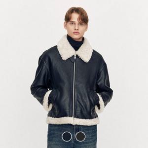 [지오다노]남성 신세틱 레더 무스탕 자켓 075924/01075924