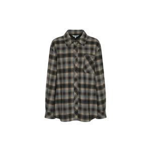 [올리브데올리브] OE5WBA32 자수장식 포켓 체크 셔츠