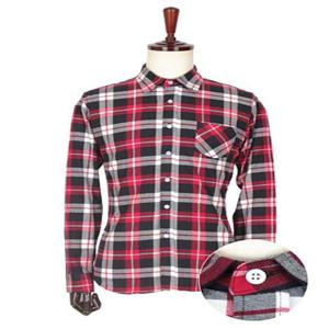 FS054 기모 레드 체크셔츠 (M-L) 1COLOR