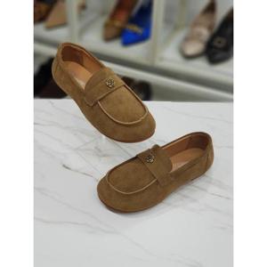 한슈 세이브존07 스웨이드 골드 로퍼 HS0325-23pn