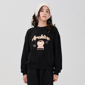 [오션스카이] 여아 밍크 기모 캐릭터 레터링 맨투맨 티셔츠-EFJG5187D03