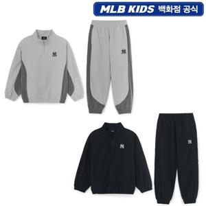 [MLB키즈]아웃도어 베이직 컬러블럭 우븐 맨투맨세트(7AS2B0256)
