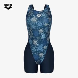 아레나 스노우크리스탈 A5FL1LH13 NVY (주머니백 증정)  여성 일반 3부반신 U백 실내수영복