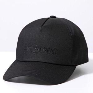 SAINT LAURENT 25 로고 자수 볼캡 (778063 3YP19 1000)