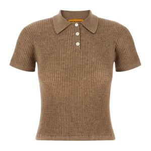 게스트인레지던스 슈링큰 와플 캐시미어 폴로 티셔츠 W10111WF