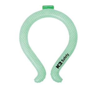 K2 넥쿨러 아이스스카프 얼음목걸이 쿨워머(그린) 쿨스카프 아이스스카프 아이스머플러 얼음목도리 얼음스카프 넥밴드 여름아이템 냉감